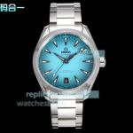 Swiss Omega Seamaster Aqua Terra 41mm Cal.8900 Turquoise Dial Watch 
